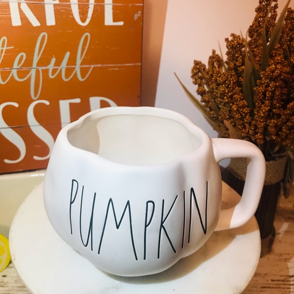 Rae Dunn PUMPKIN Mug Fall Halloween decor - Picture 2 of 4